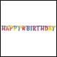 Banner -Happy Birthday- mit Stern