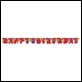 Banner -Happy Birthday- mit Luftballons